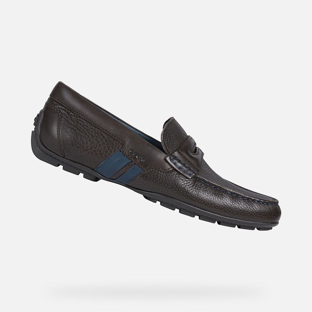 Geox Erkek Loafers Koyu Kahverengi - Moner - HAE-972130
